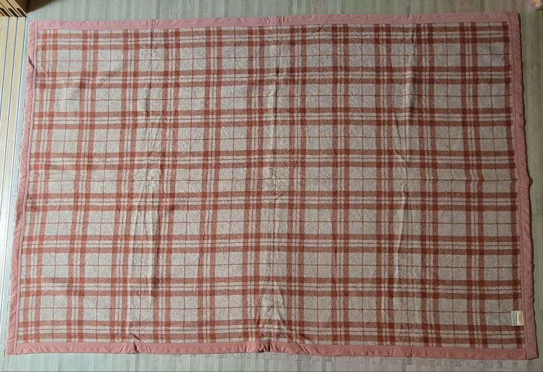★美品★西川産業 毛布 2枚セット シングル チェック柄