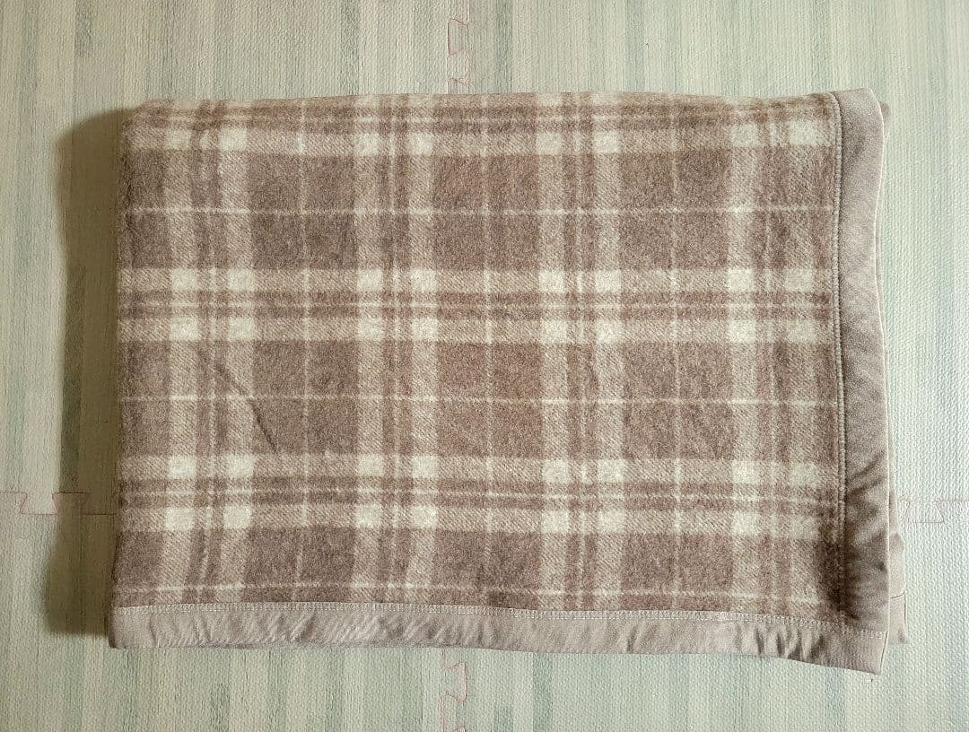 ★美品★西川産業 毛布 2枚セット シングル チェック柄