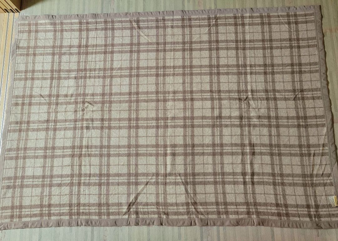 ★美品★西川産業 毛布 2枚セット シングル チェック柄