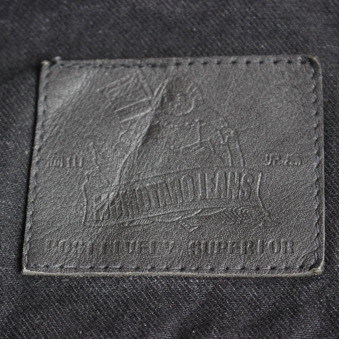 【美品】MOMOTARJEANS 2ndタイプ ブラックデニムジャケット L