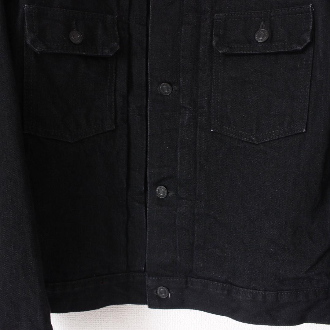 【美品】MOMOTARJEANS 2ndタイプ ブラックデニムジャケット L