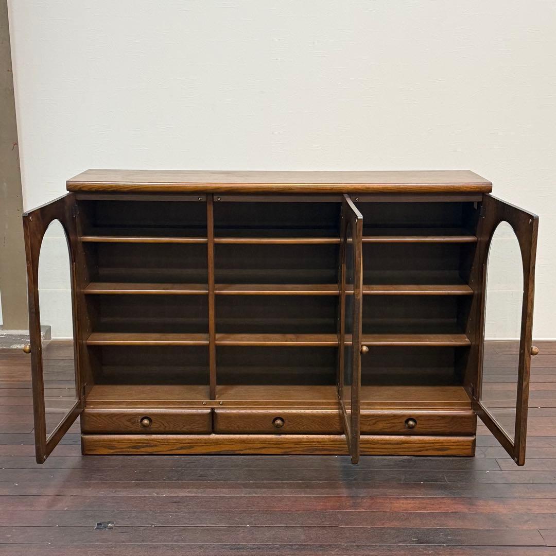 H111K1 木製 サイドボード キャビネット 飾り棚