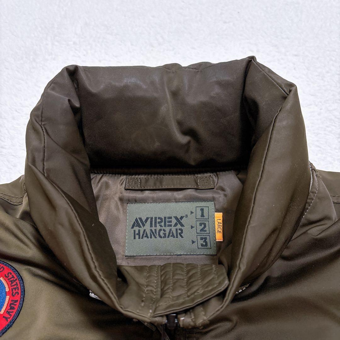 AVIREX カスタム CWU-45/P TOPGUN ワッペン カーキ L