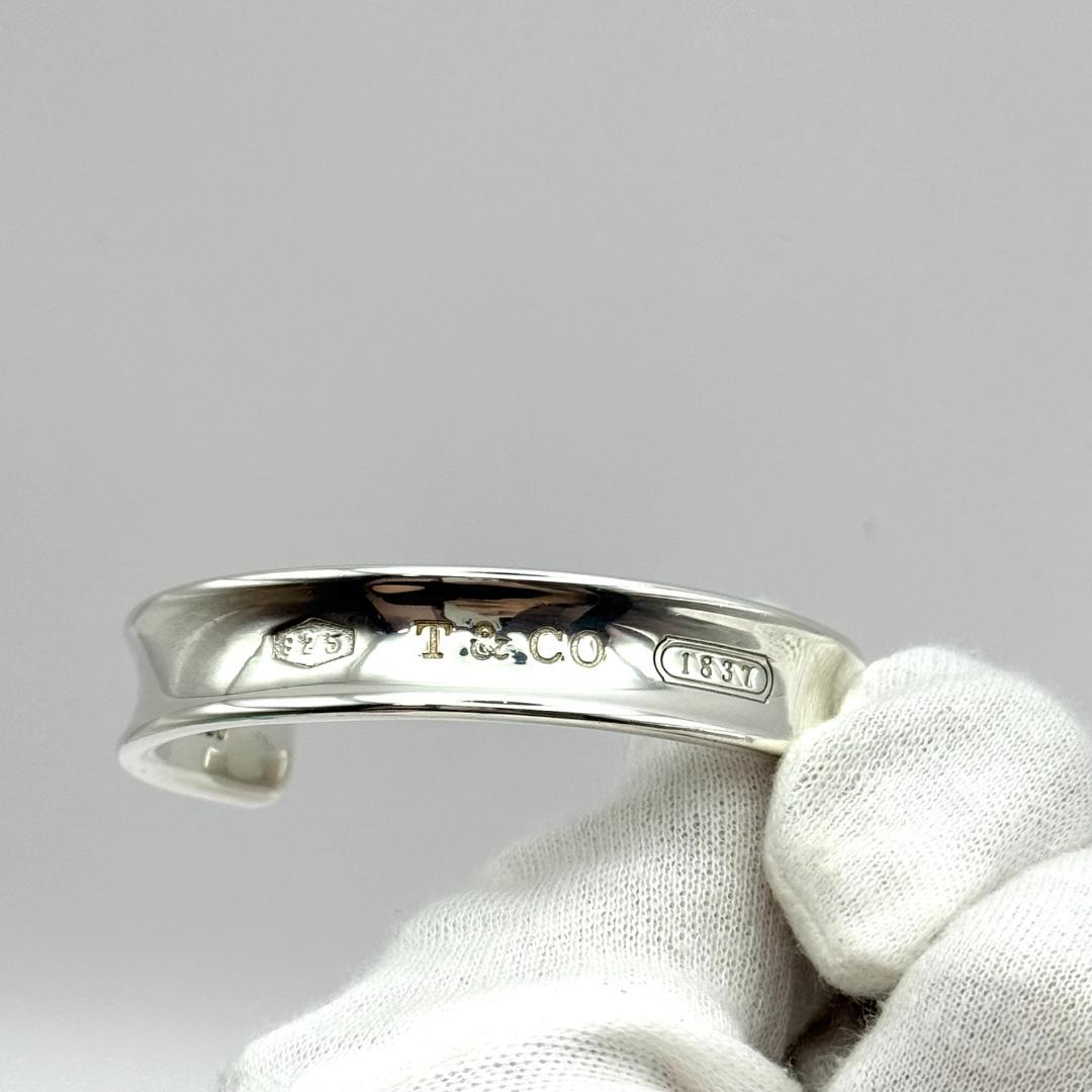 美品 ティファニー ナロー 1837 バングル シルバー 925 ブレスレット