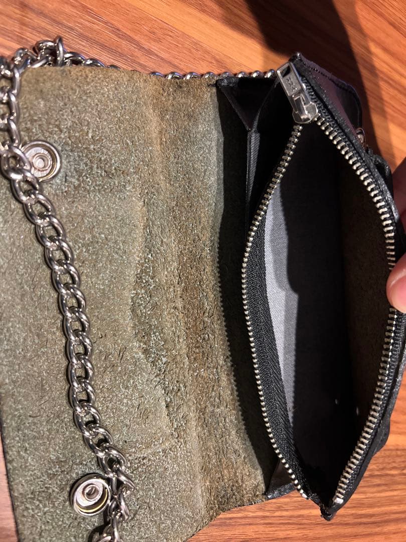黒レザーウォレットチェーン