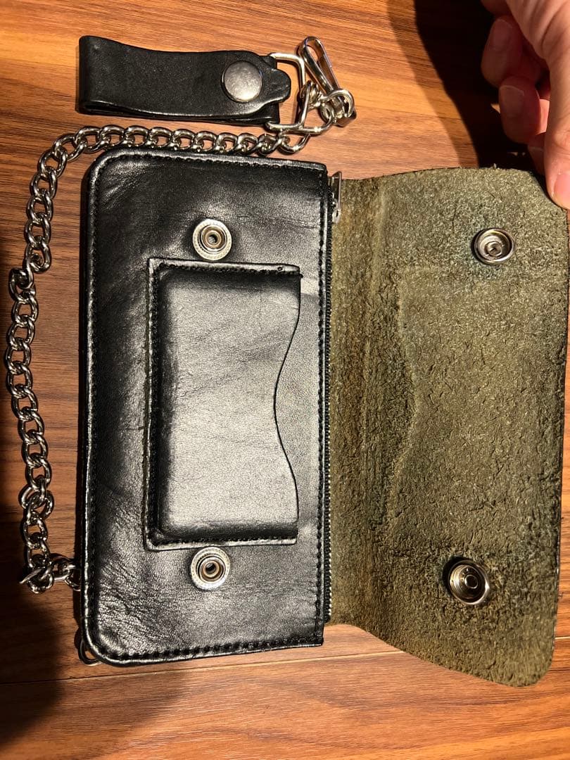 黒レザーウォレットチェーン