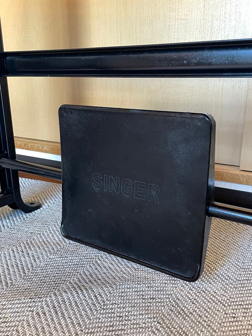 【メンテナンス済み】希少 アメリカ製 SINGER社製 ミシンテーブル デスク
