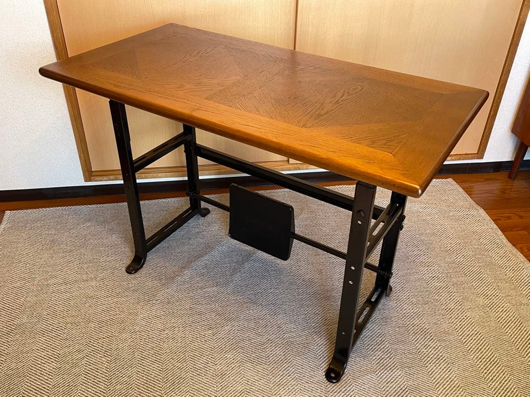 【メンテナンス済み】希少 アメリカ製 SINGER社製 ミシンテーブル デスク