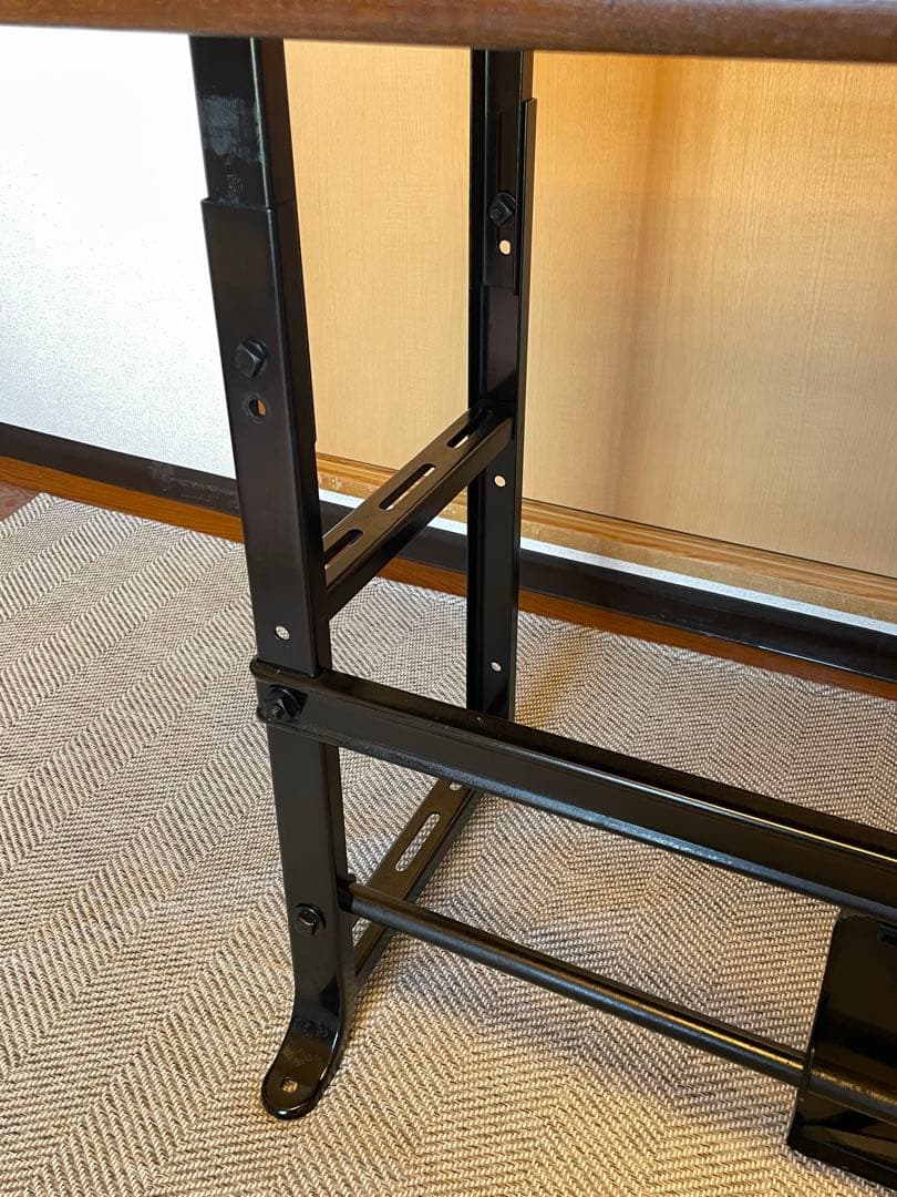 【メンテナンス済み】希少 アメリカ製 SINGER社製 ミシンテーブル デスク