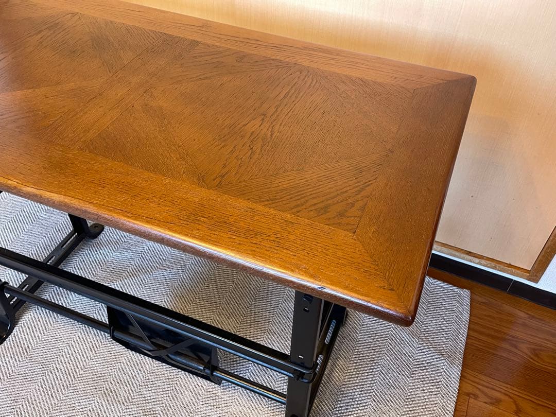 【メンテナンス済み】希少 アメリカ製 SINGER社製 ミシンテーブル デスク
