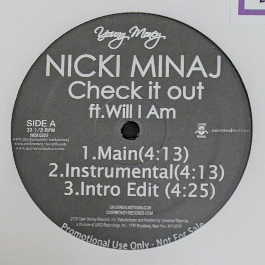 Nicki Minaj Will.I.Am ‎Check It Out レコード