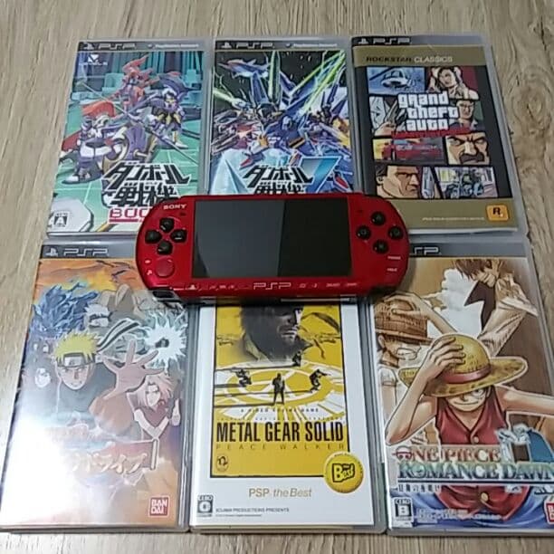 PSPの本体とゲーム７個