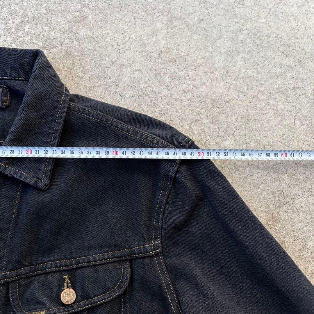 Lee デニムジャケット トラッカー 後染めブラック PATD-153438