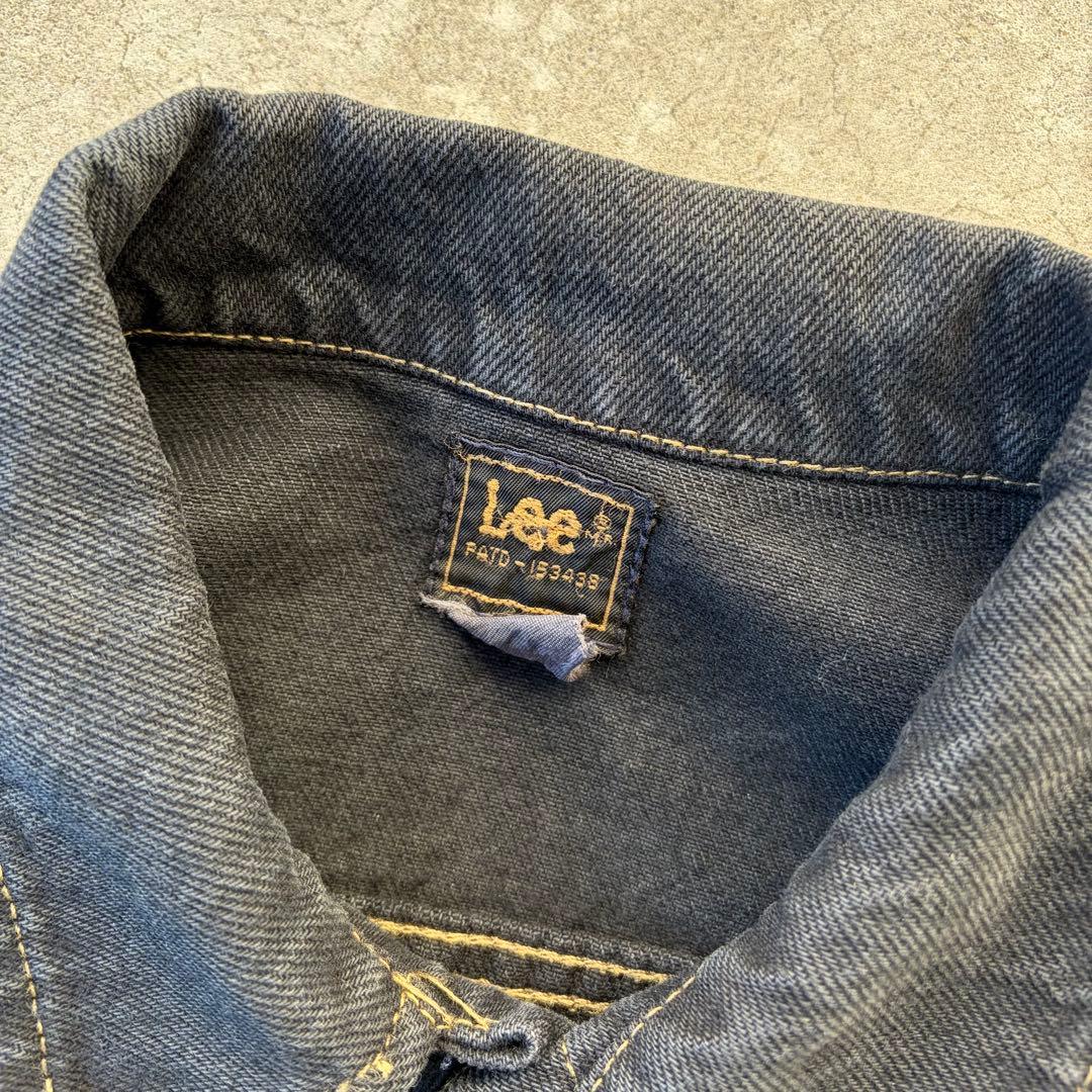 Lee デニムジャケット トラッカー 後染めブラック PATD-153438