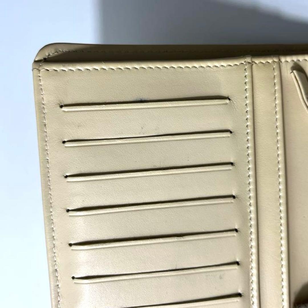 CHANEL シャネル　キャビアスキン　マトラッセ　二つ折り　財布　シール　G