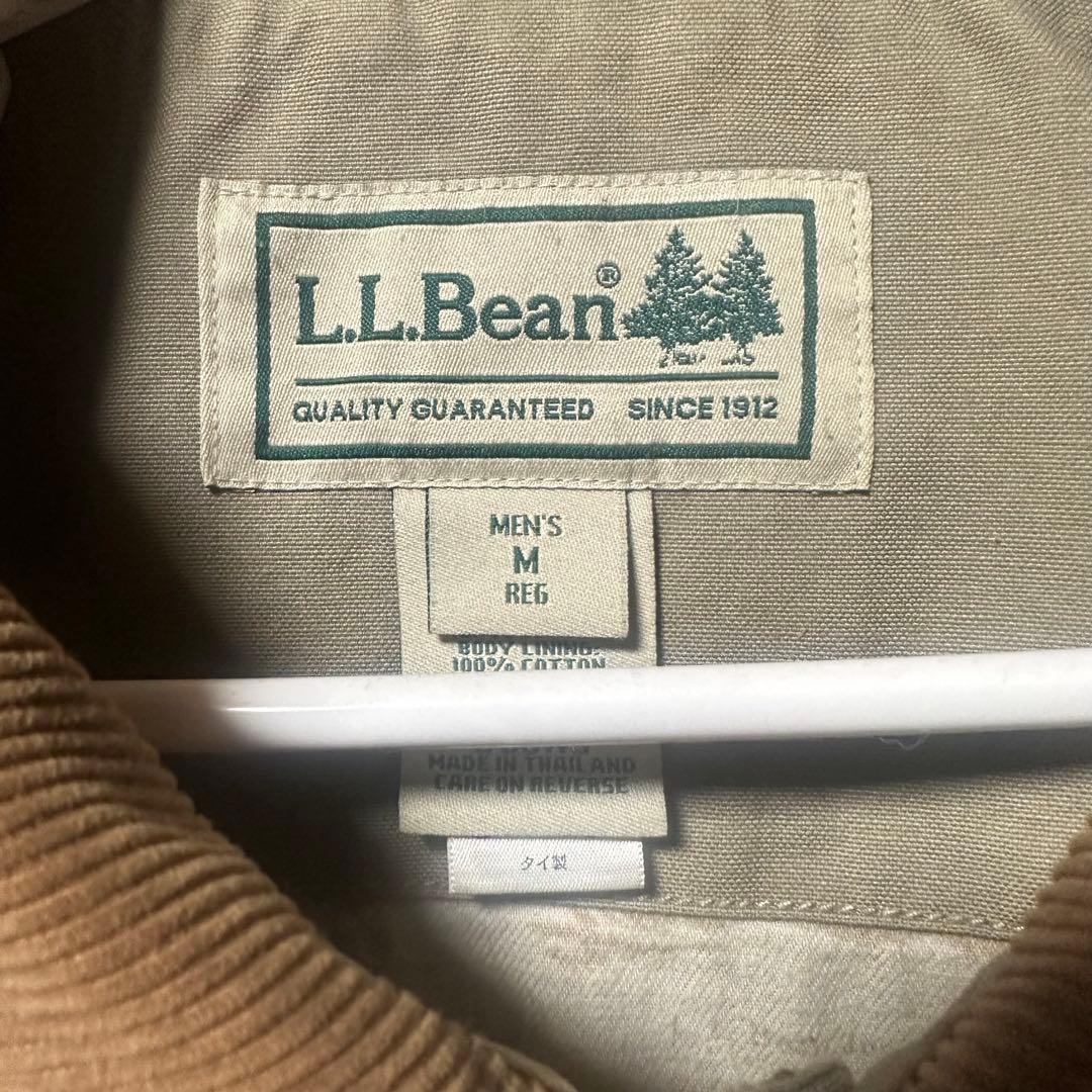 L.L.Bean ハンティングジャケット　カバーオール　襟コーデュロイ　90s