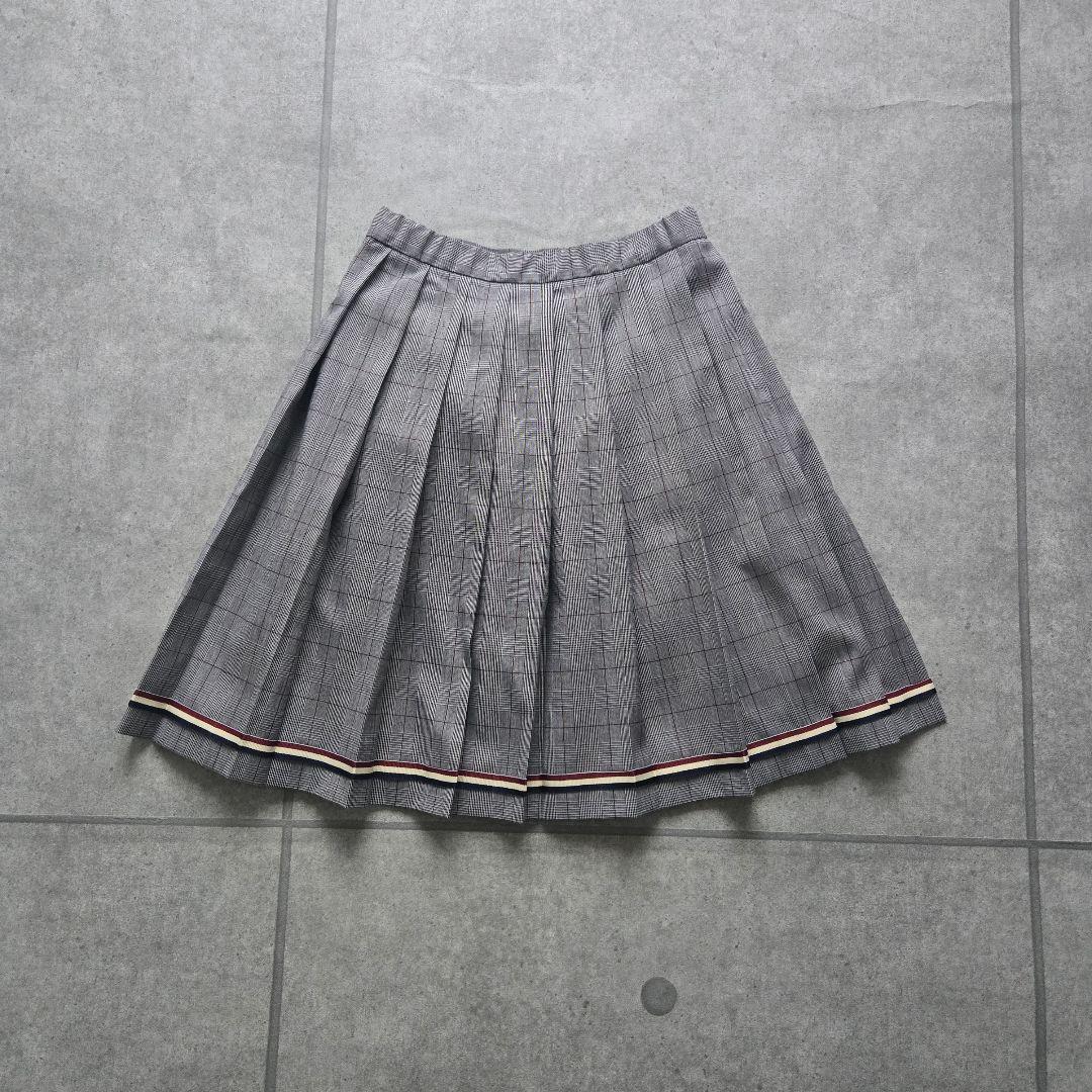 美品 エル 卒服 卒業式 160 フォーマルスーツ　ネイビー グレンチェック