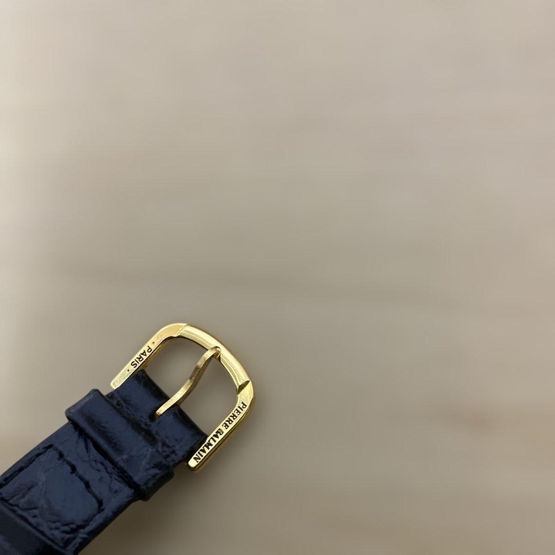 PIERRE BALMAIN 腕時計 ブラック ゴールド 稼働中。