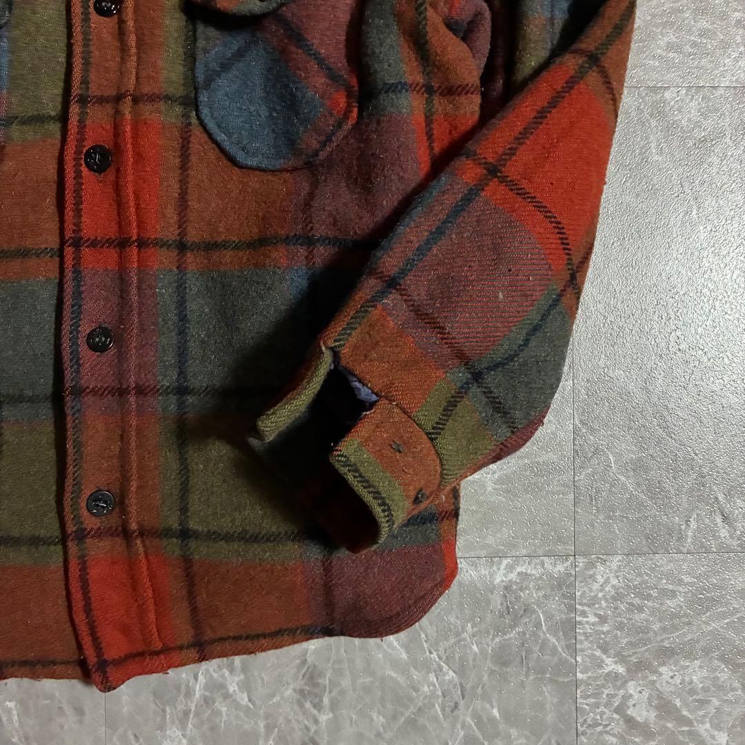 【H】50s-60sSearsウールジャケット オンブレチェック