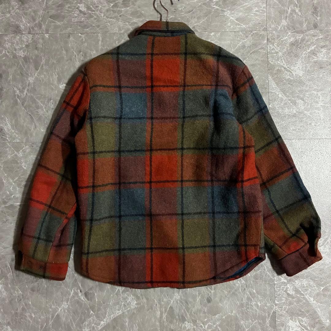 【H】50s-60sSearsウールジャケット オンブレチェック