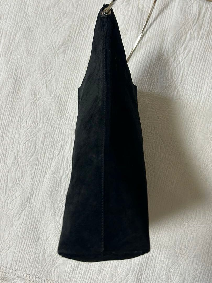 GUCCI グッチ ワンショルダーバッグ トート スエード ポーチ付き ブラック