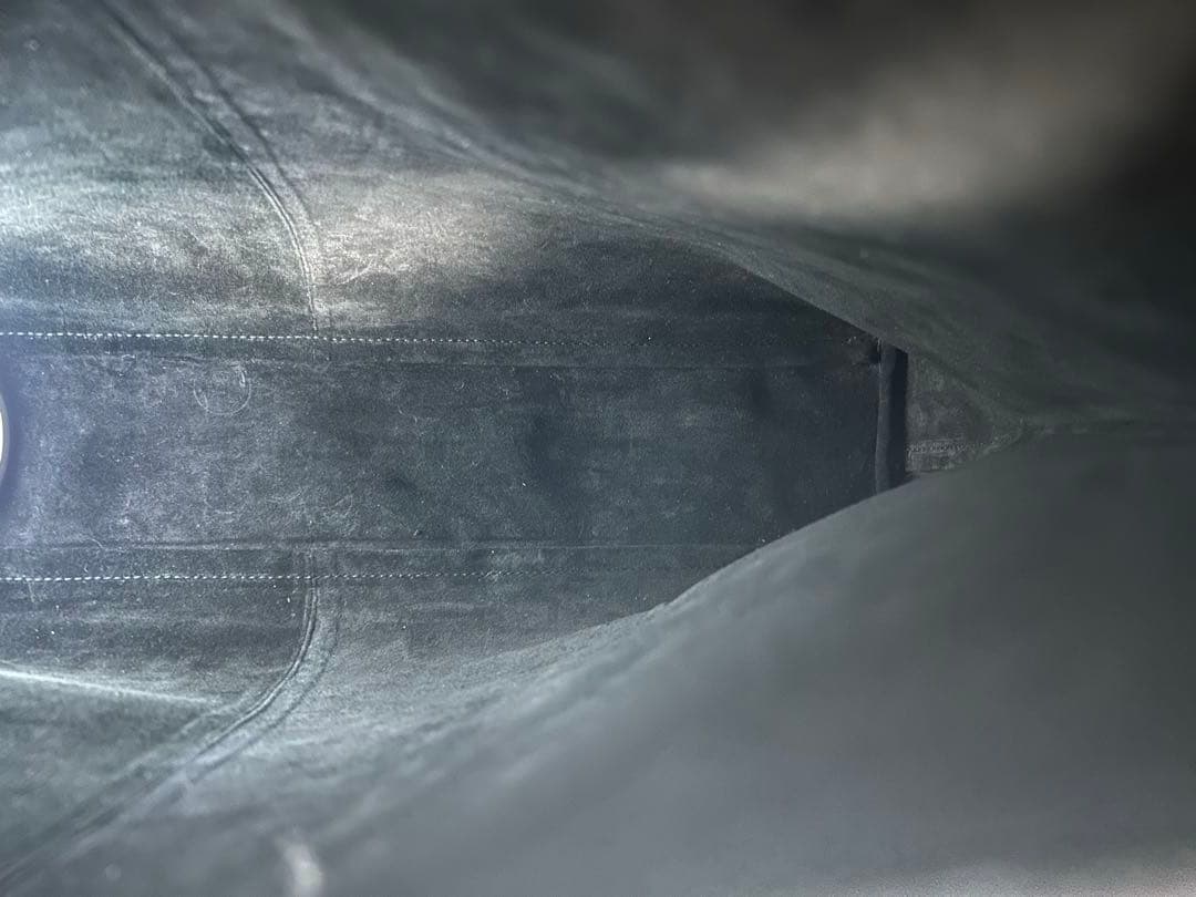 GUCCI グッチ ワンショルダーバッグ トート スエード ポーチ付き ブラック