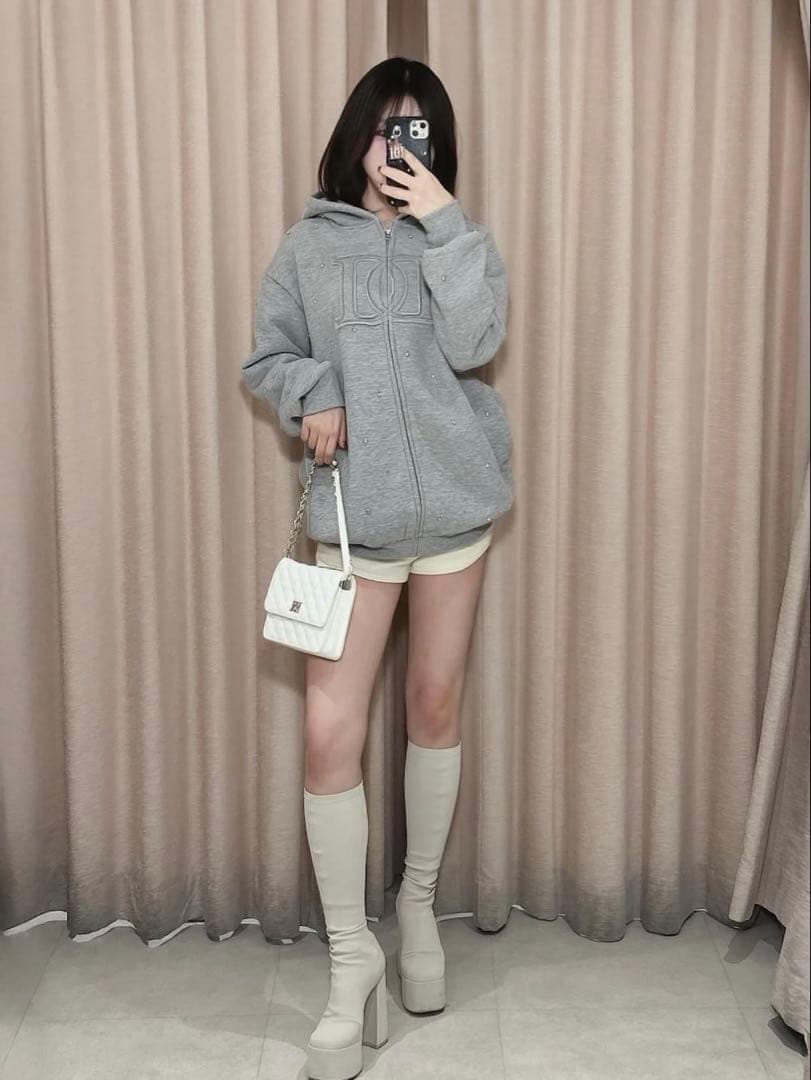 新品・未開封♡Darich♡アップリケDDロゴパーカー　GRY