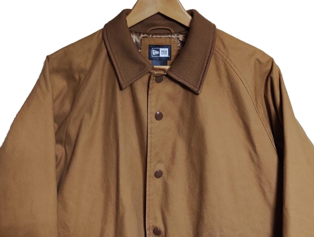 NEW ERAニューエラ♦️ダックジャケット♦ライトブラウンM♦美品送料込