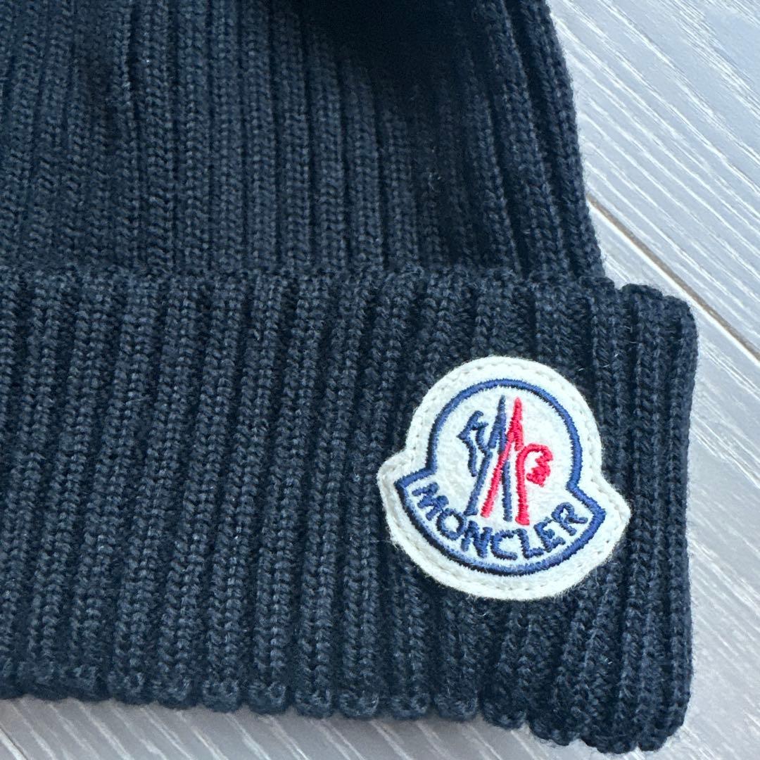 モンクレール ニットキャップ　黒