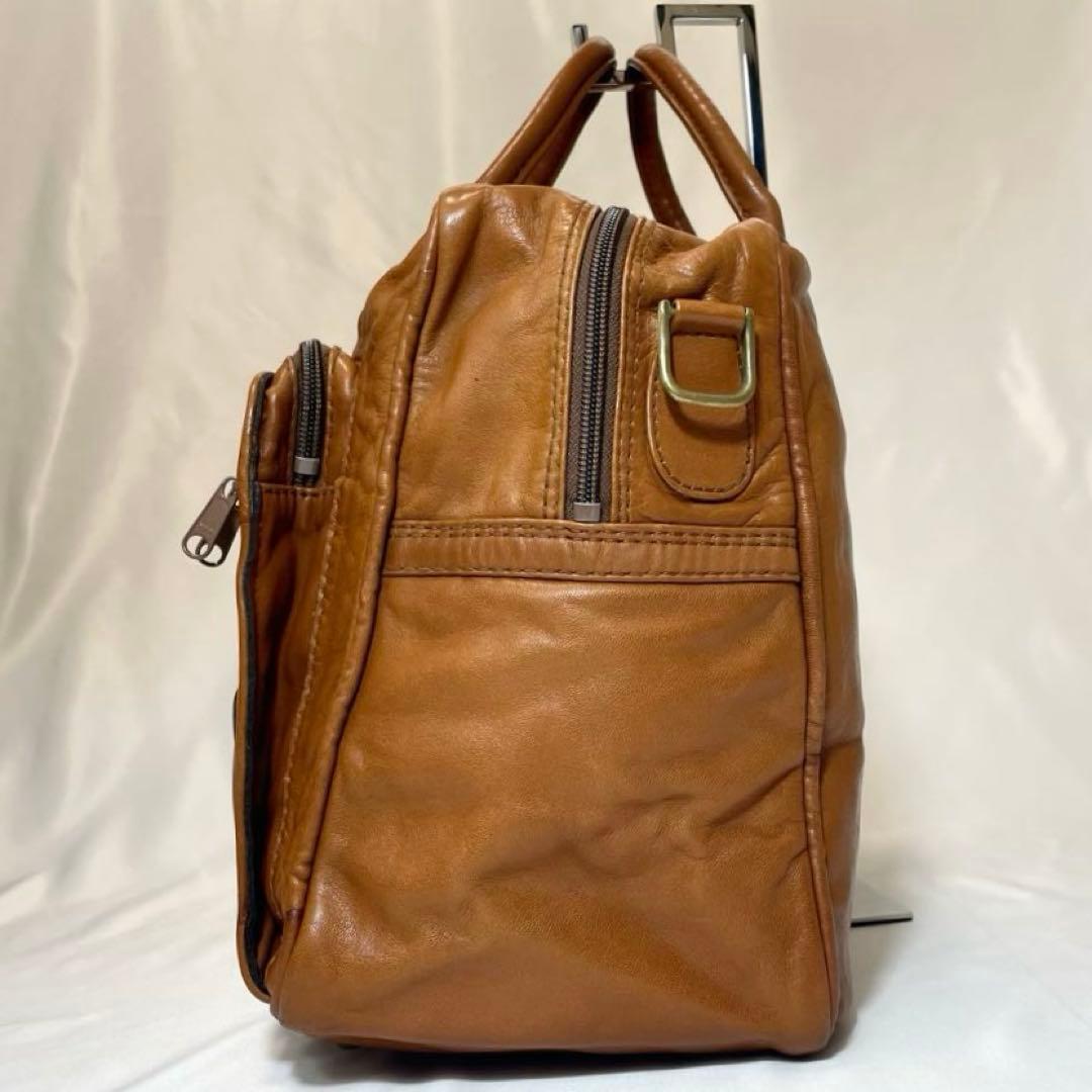 【希少】ポーター ボストンバッグ オールレザー 2way 大容量 ブラウン