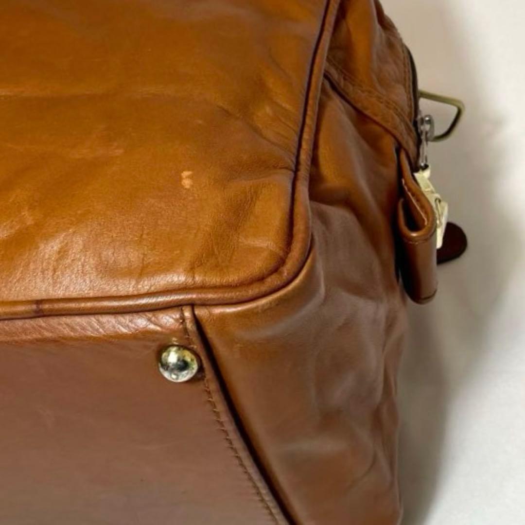 【希少】ポーター ボストンバッグ オールレザー 2way 大容量 ブラウン