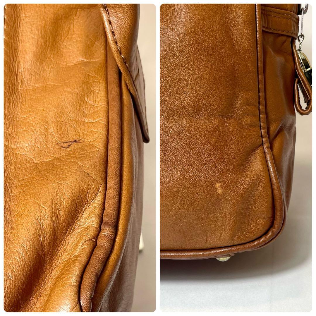 【希少】ポーター ボストンバッグ オールレザー 2way 大容量 ブラウン