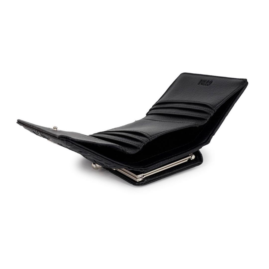 GYDA ジェイダ 口金ミニ財布 EMBOSS 三つ折り財布 がま口ウォレット