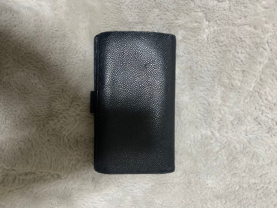 CHANEL ブラックレザー 長財布