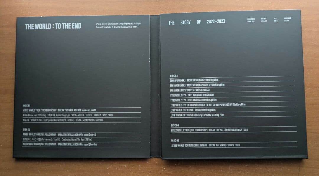 ATEEZ TO THE END DVD 日本語字幕入 ユニバ特典付