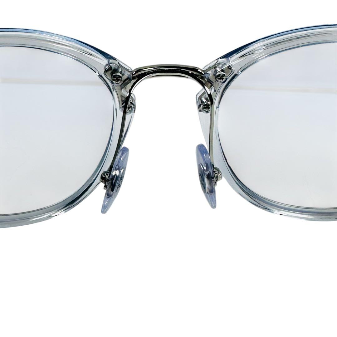 極美品 レイバン RB7140 2001 クリア×シルバー ブルーグラデ 付属完