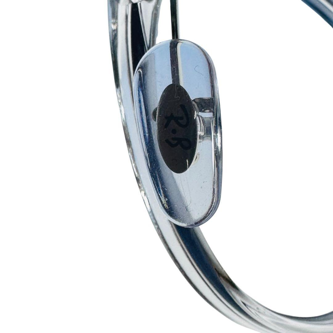 極美品 レイバン RB7140 2001 クリア×シルバー ブルーグラデ 付属完