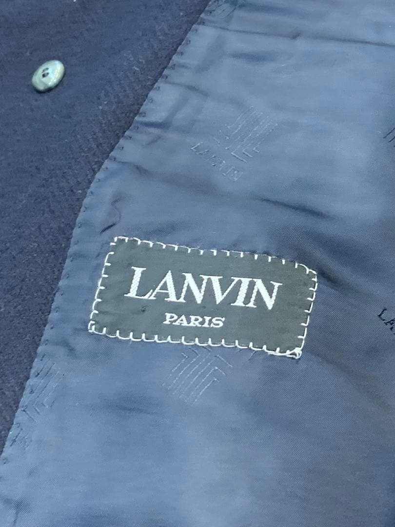 LANVIN ランバン ヴィンテージ ウール カシミア ロングコート 52