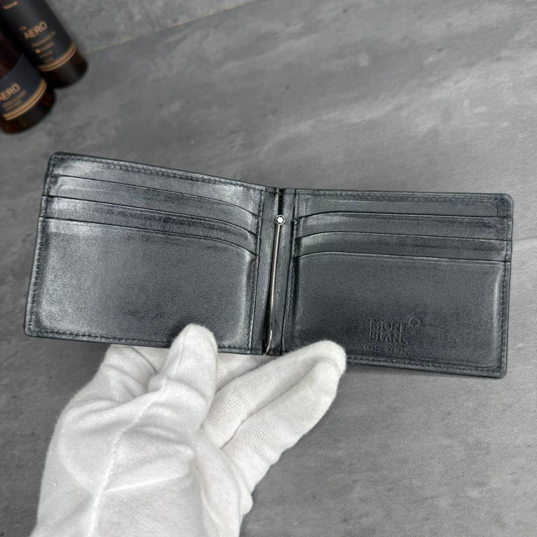 MONTBLANC マイスターシュテュック マネークリップ リザード型押し 黒