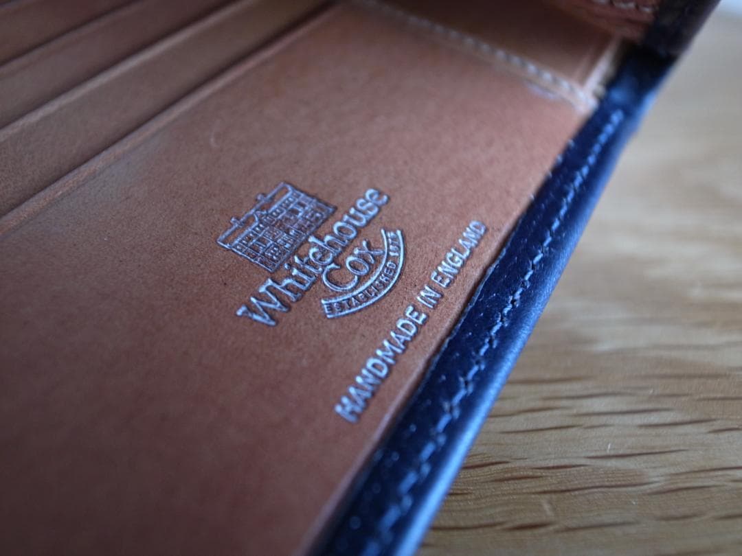 ホワイトハウスコックス ヴィンテージブライドルレザー 2つ折り財布