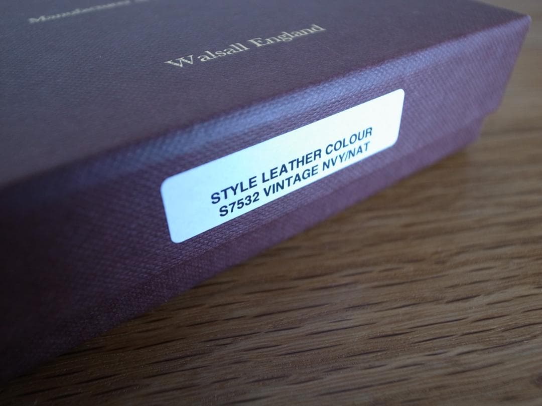 ホワイトハウスコックス ヴィンテージブライドルレザー 2つ折り財布