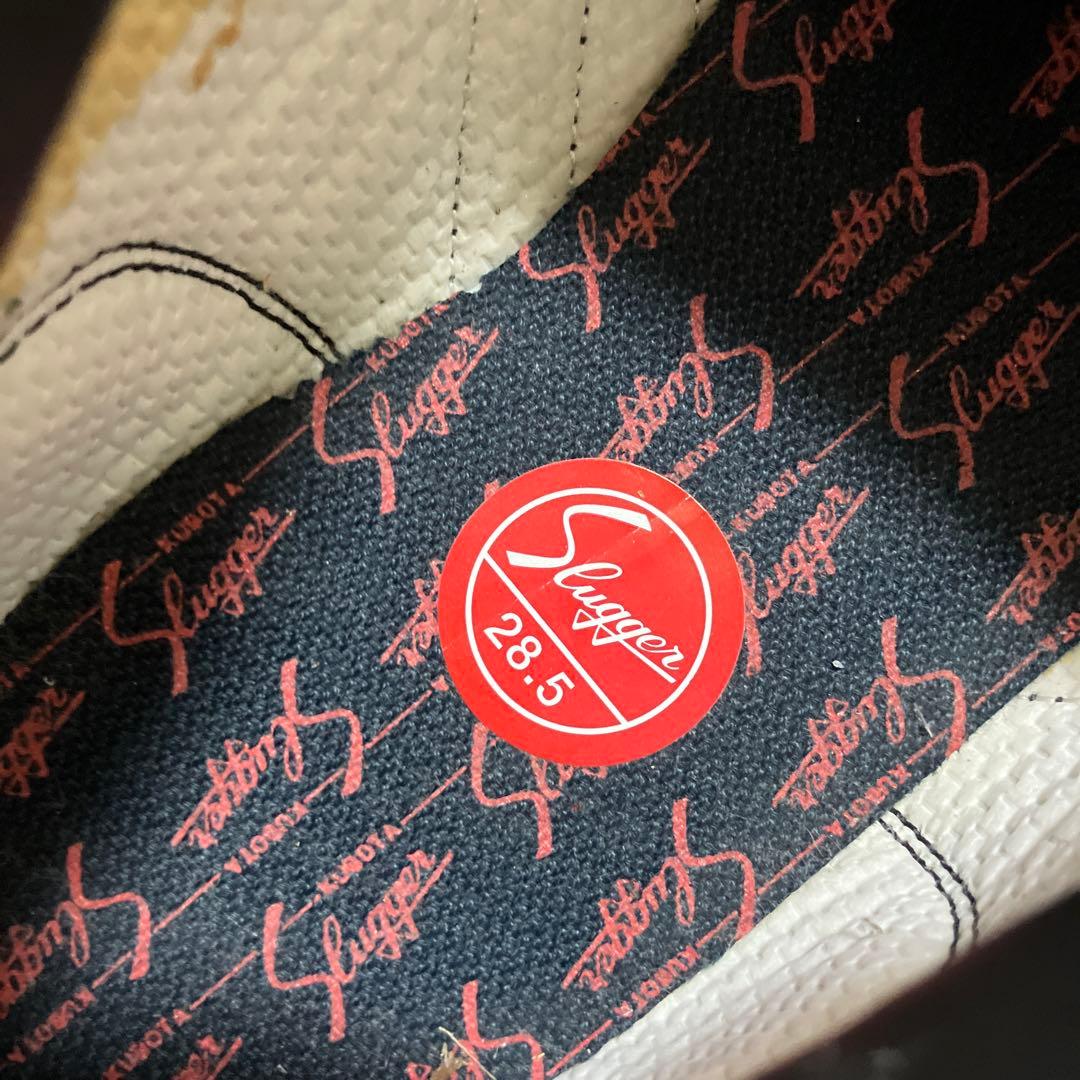 久保田スラッガー 野球スパイク 天然皮革 ベースボールシューズ 28.5cm