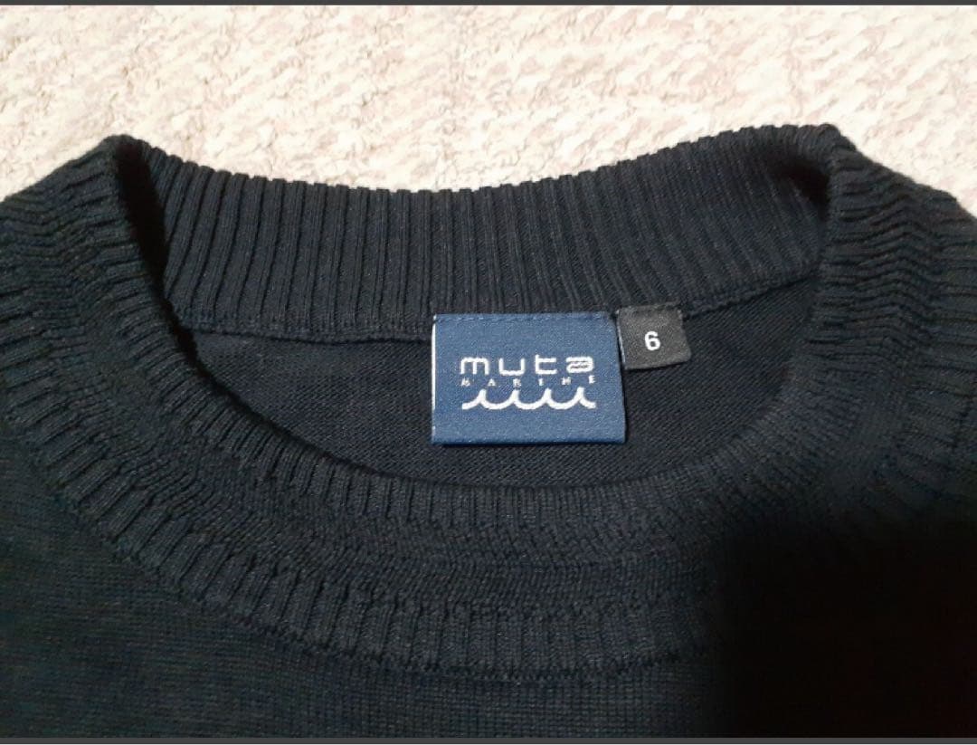 muta 黒 クルーネック セーター サイズ6