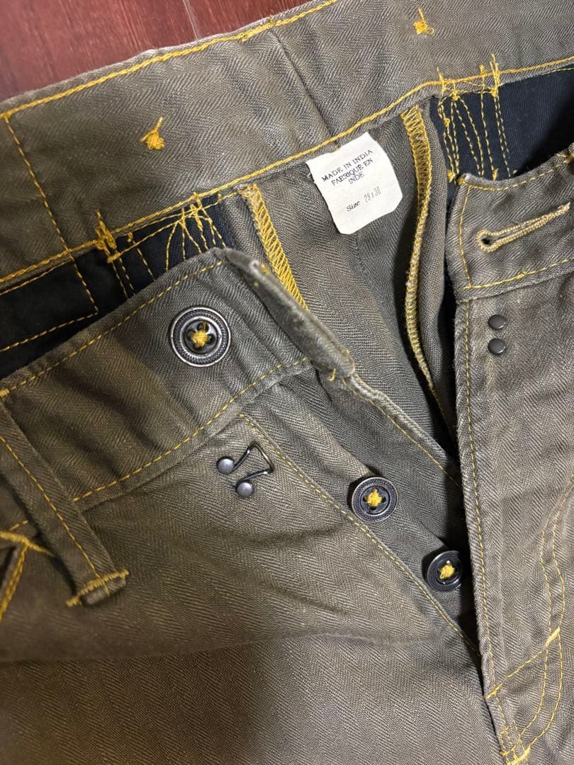 DOUBLE RL オリーブ カーゴパンツ