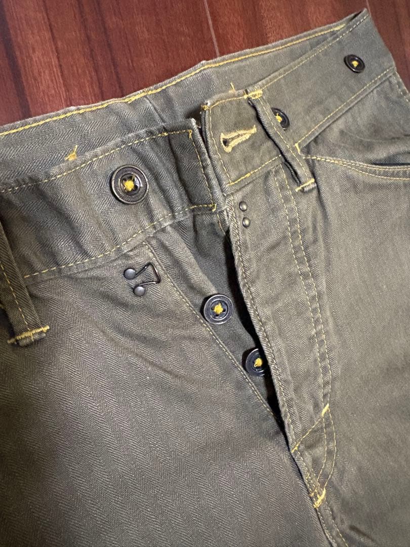 DOUBLE RL オリーブ カーゴパンツ