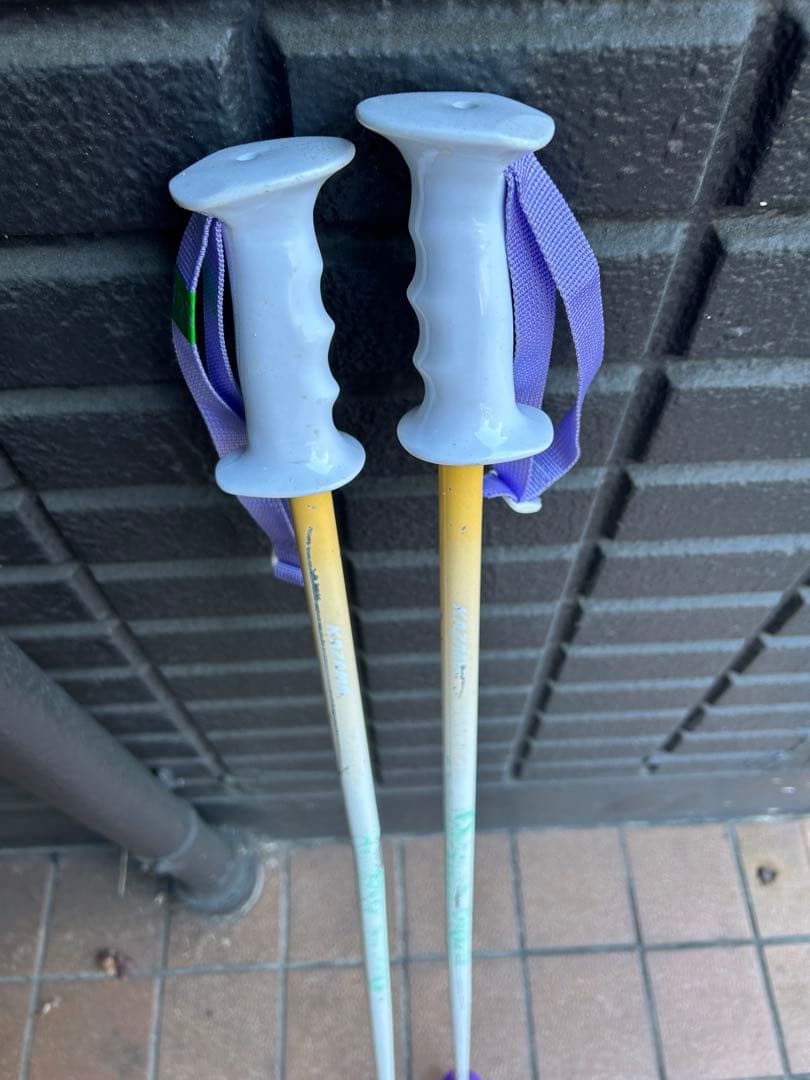 カザマ スキー板145cm ストック、headブーツ付き