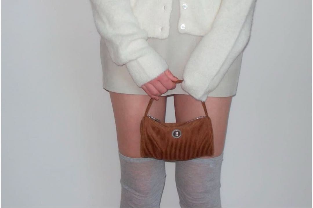 【minitmute】コーデュロイ ミニバッグ