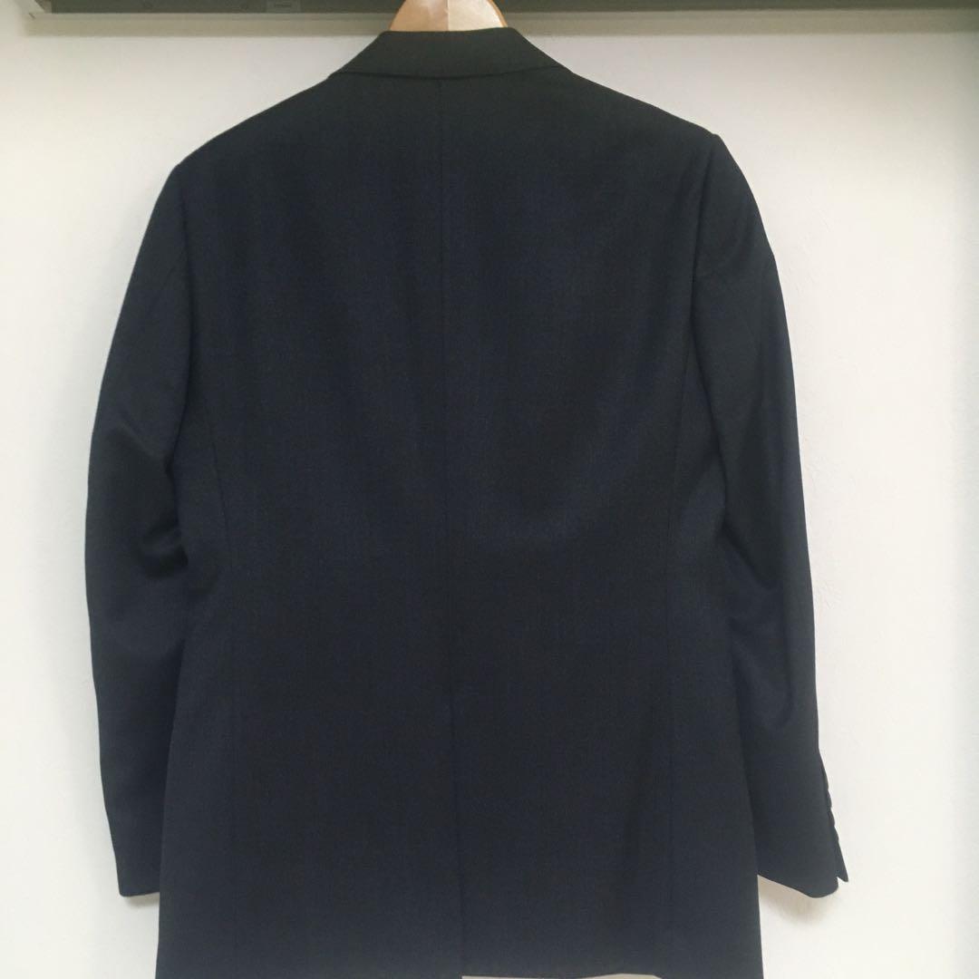 21日迄特価メンズ高級イタリア製REDA ダークブルー スリーピーススーツ　L