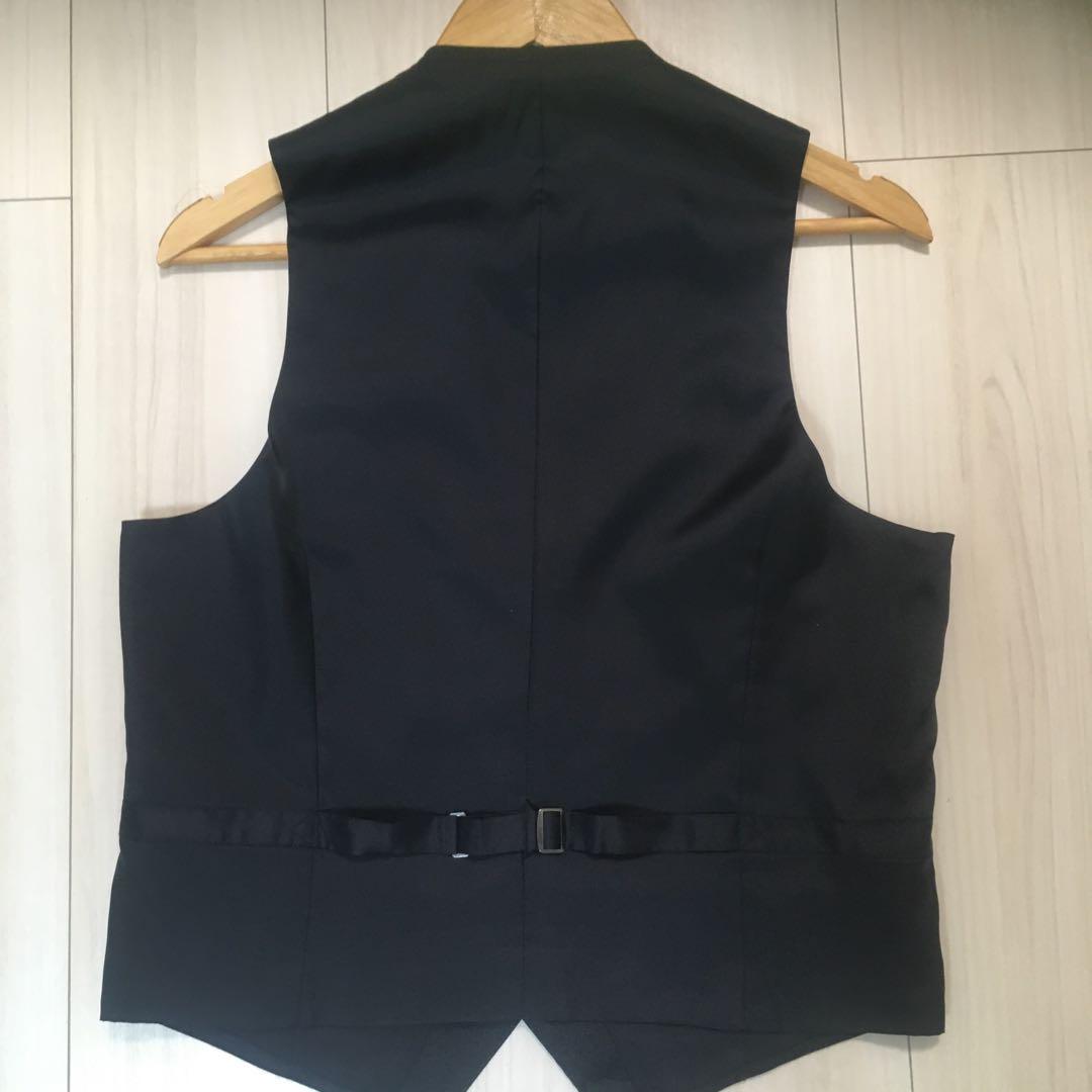 21日迄特価メンズ高級イタリア製REDA ダークブルー スリーピーススーツ　L