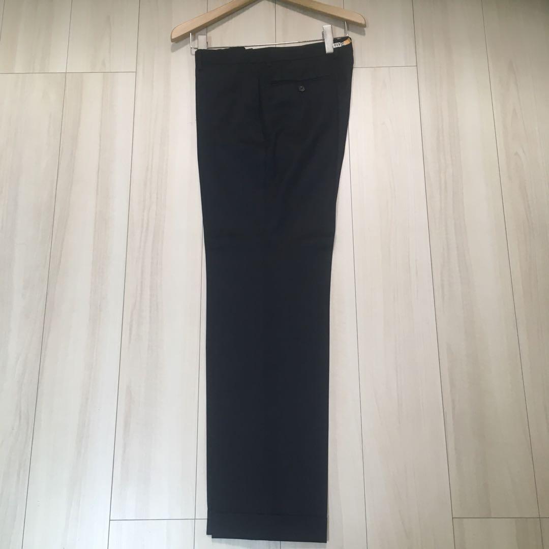 21日迄特価メンズ高級イタリア製REDA ダークブルー スリーピーススーツ　L